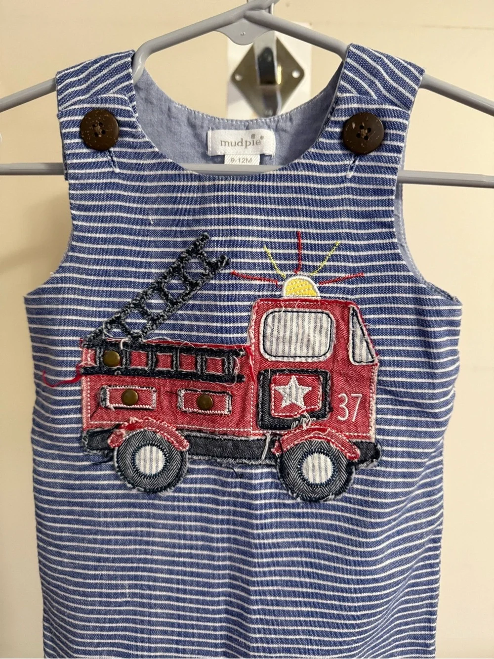 Mudpie Firetruck Romper